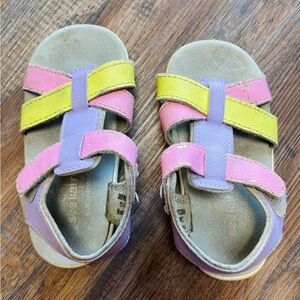See Kai Run Shayna Purple Pink Yellow Multicolor Water-Friendly Sandals Size 8